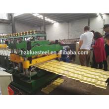Die beliebtesten hydraulischen automatischen verglasten Dachziegel Fliesen Roll Umformmaschine für Asien